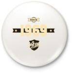 printfashion born-in-1969-cream-choco - Kitűző, hűtőmágnes - Fehér (3076837)