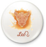 printfashion Leo zodiac - Kitűző, hűtőmágnes - Fehér (16222416)