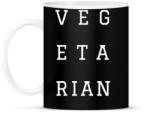 printfashion Vegetarian - Bögre - Fekete (793681)