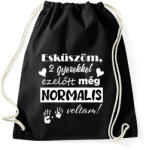printfashion 2 gyerekkel ezelőtt normális voltam - Sportzsák, Tornazsák - Fekete (13844046)