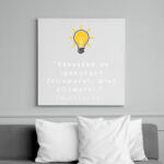 printfashion igazság - Vászonkép - Fehér (6627611)