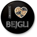 printfashion I love bejgli - Kitűző, hűtőmágnes - Fekete (8696737)