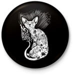 printfashion Senki nem tökéletes - Kitűző, hűtőmágnes - Fekete (3091306)