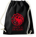 printfashion house of dragon - Sportzsák, Tornazsák - Fekete (9732989)