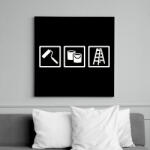 printfashion Life is Festés - Vászonkép - Fekete (6651159)