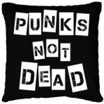 printfashion Punks not dead - Párnahuzat, Díszpárnahuzat - Fekete (7668160)