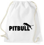 printfashion Pitbull paródia - Sportzsák, Tornazsák - Fehér (1187668)