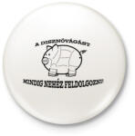 printfashion Disznóvágás - Kitűző, hűtőmágnes - Fehér (3083425)