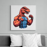 printfashion Kigyúrt raptor - Vászonkép - Fehér (14021024)