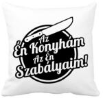printfashion Az én konyhám az én szabályaim! - Párnahuzat, Díszpárnahuzat - Fehér (5373994)