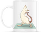 printfashion Patkány jóga - Bögre - Fehér (13453374)
