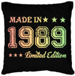printfashion 1989 - Párnahuzat, Díszpárnahuzat - Fekete (6171593)