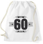 printfashion b-day-60-dark-lightgrey - Sportzsák, Tornazsák - Fehér (513912)