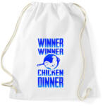 printfashion PUBG - WINNER (Kék) - Sportzsák, Tornazsák - Fehér (846925)