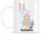 printfashion 14. Alpakaliptikus születésnap - Alpaca póló 14. születésnapra - Bögre - Fehér (5314888)