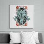 printfashion Barbár kutya - Vászonkép - Fehér (6619974)