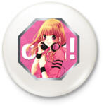 printfashion OSU! ikon logó - Kitűző, hűtőmágnes - Fehér (3078752)