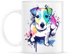 printfashion Színes kutya - Bögre - Fehér (983841)