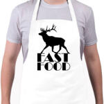 printfashion Fast food - Kötény - Fehér (7492329)