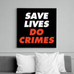 printfashion SAVE life - Vászonkép - Fekete (6651530)