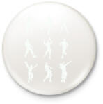 printfashion Fortnite táncok - Kitűző, hűtőmágnes - Fehér (13973682)