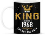 printfashion A király 1968-ban született - Bögre - Fekete (1216092)