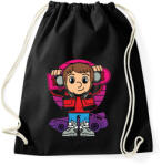 printfashion Légdeszkás - Sportzsák, Tornazsák - Fekete (51667)