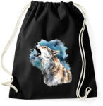 printfashion Farkas - Sportzsák, Tornazsák - Fekete (16518223)
