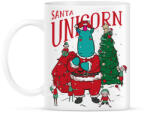 printfashion Karácsony - télapó unikornis - Bögre - Fehér (5631942)