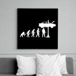 printfashion Autószerelő fejlődés - Vászonkép - Fekete (6647129)