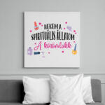 printfashion Spirituális állatom - Körömlakk - Vászonkép - Fehér (8471792)