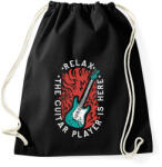 printfashion Relax - itt van a gitáros - Sportzsák, Tornazsák - Fekete (5650200)