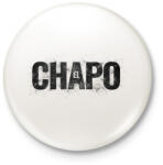 printfashion El Chapo - Kitűző, hűtőmágnes - Fehér (3090011)
