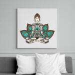 printfashion Meditáció - Vászonkép - Fehér (14513822)