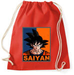 printfashion Saiyan Goku - Sportzsák, Tornazsák - Piros (356463)