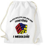 printfashion 1 megoldás - Sportzsák, Tornazsák - Fehér (15631358)