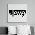 printfashion Love/Fuck - Vászonkép - Fehér (6632676)