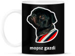 printfashion mopsz gazdi - Bögre - Fekete (10906046)