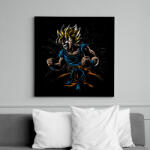 printfashion Dragon Ball Goku - Vászonkép - Fekete (6646361)