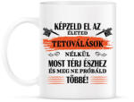 printfashion Tetoválások nélkül - Fekete - Bögre - Fehér (6986555)