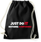 printfashion JUST DO IT - Sportzsák, Tornazsák - Fekete (10747137)