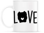printfashion Pitbull love - Bögre - Fehér (1188098)
