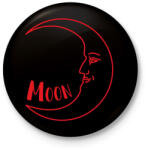 printfashion Sun-Moon - Férfi - Kitűző, hűtőmágnes - Fekete (6999836)