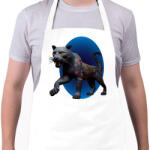 printfashion Fekete párduc - Kötény - Fehér (14815713)