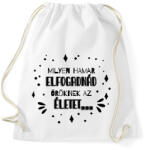 printfashion Illyés Gyula - Milyen hamar. . . (fekete) - Sportzsák, Tornazsák - Fehér (7120895)