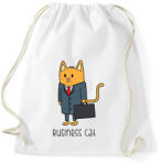 printfashion Business cat - Sportzsák, Tornazsák - Fehér (2014776)