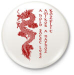 printfashion A Hold sötét lesz - Kitűző, hűtőmágnes - Fehér (7618971)