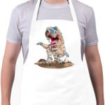 printfashion Mumia T-rex - Kötény - Fehér (5543648)