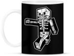 printfashion Minecraft csontváz - Bögre - Fekete (876479)