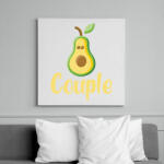 printfashion Couple - Vászonkép - Fehér (6630081)